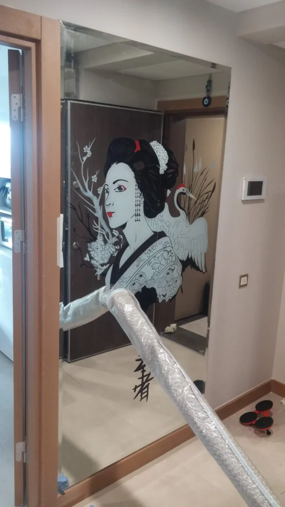 ayna kumlama desen işleme ve montaj fiyatları - Garant Cam