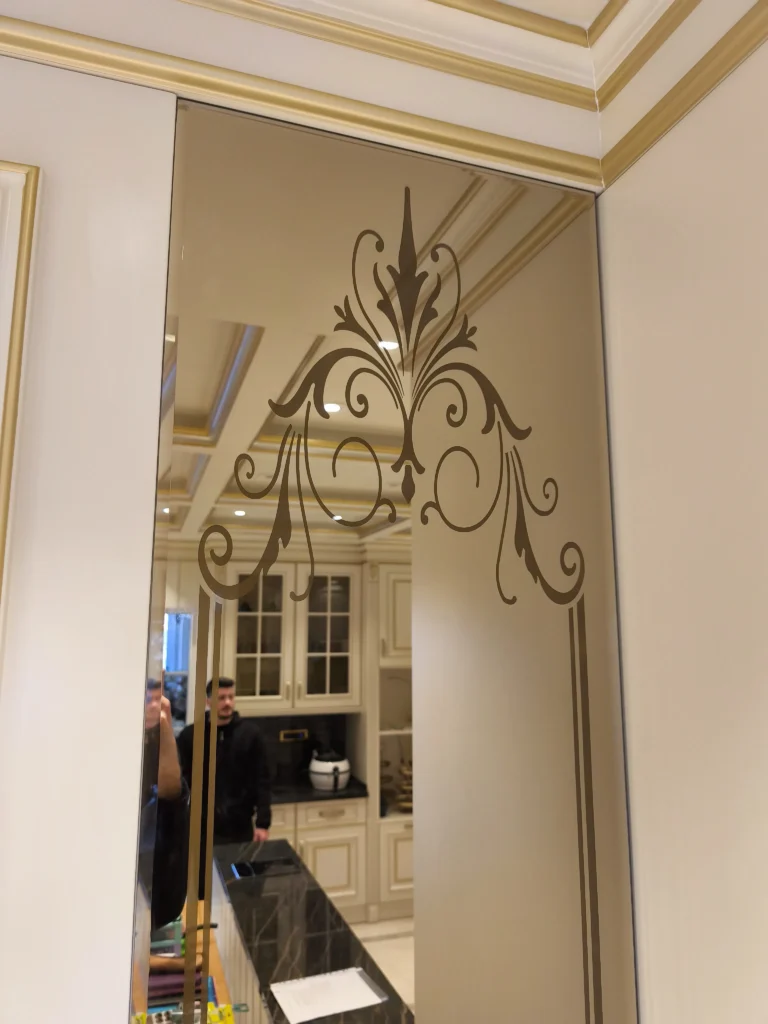 İstanbul ayna kumlama desen işleme ve montaj fiyatları - Garant Cam