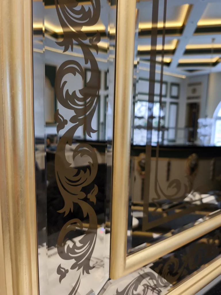 ayna kumlama desen işleme ve montaj fiyatları - Garant Cam