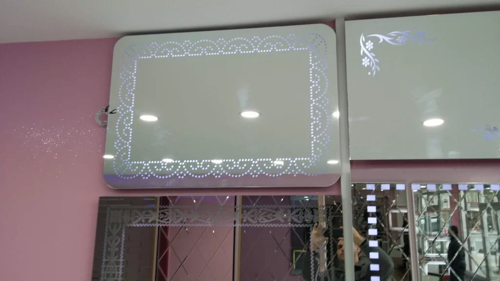 ayna kumlama desen işleme ve montaj fiyatları - Garant Cam