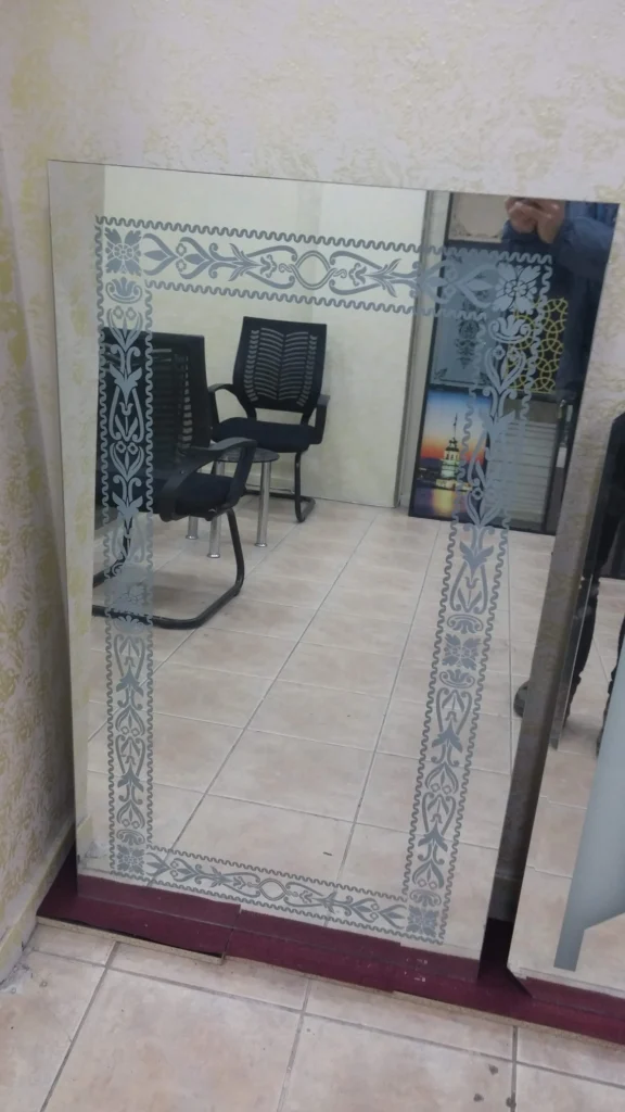 ayna kumlama desen işleme ve montaj fiyatları - Garant Cam