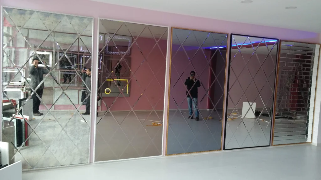  baklava ayna duvar kaplama modelleri - Garant Cam