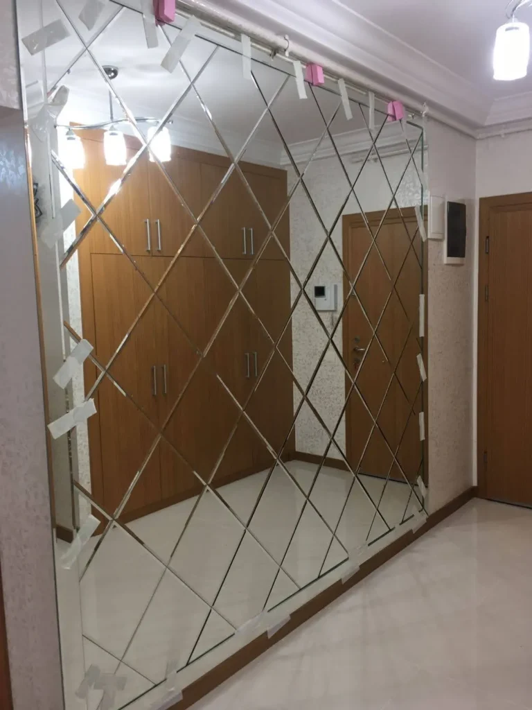 Tarabya ayna duvar kaplama ve baklava dilimli ayna modelleri - Garant Cam