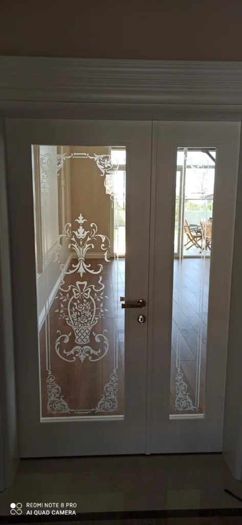 Cam kumlama desen işleme - Garant Cam