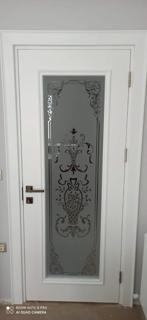 Cam kumlama desen işleme - Garant Cam