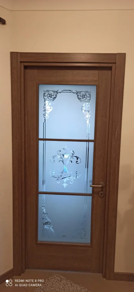 Cam kumlama desen işleme - Garant Cam