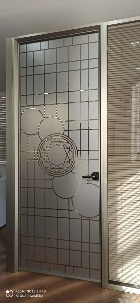 Cam kumlama desen işleme - Garant Cam