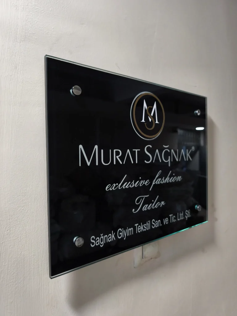 İstanbul kapı giriş cam tabelası fiyat ve montajı - Garant Cam