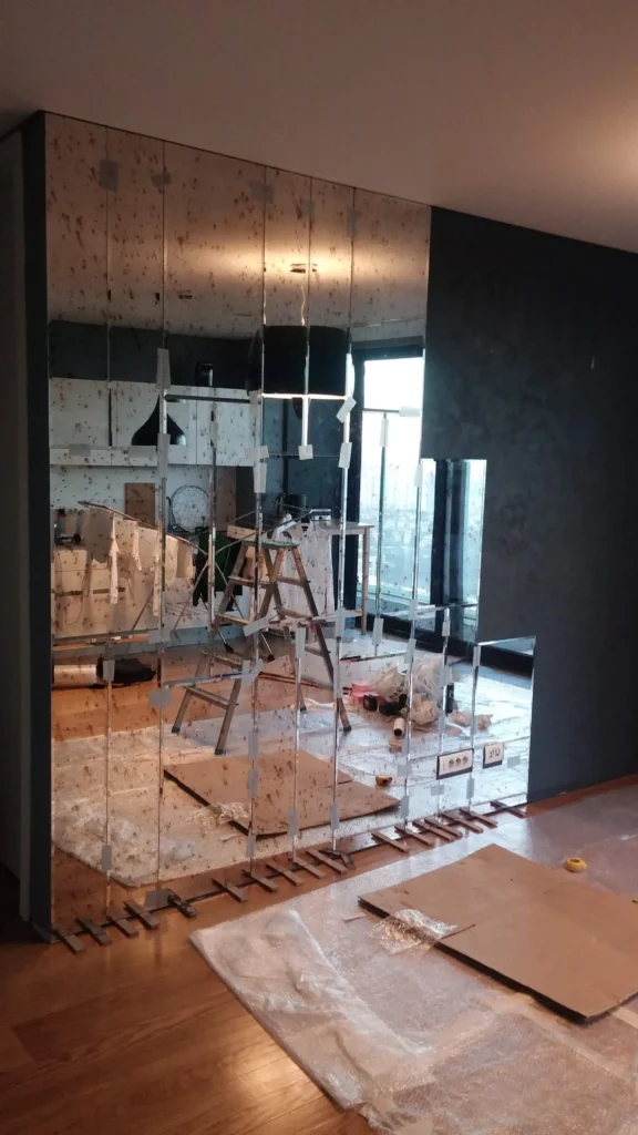  Dekoratif Temperli lamine rodajlı  cam ve ayna modelleri desen duvar kaplama ayna fiyatları ve montajı - Garant Cam 