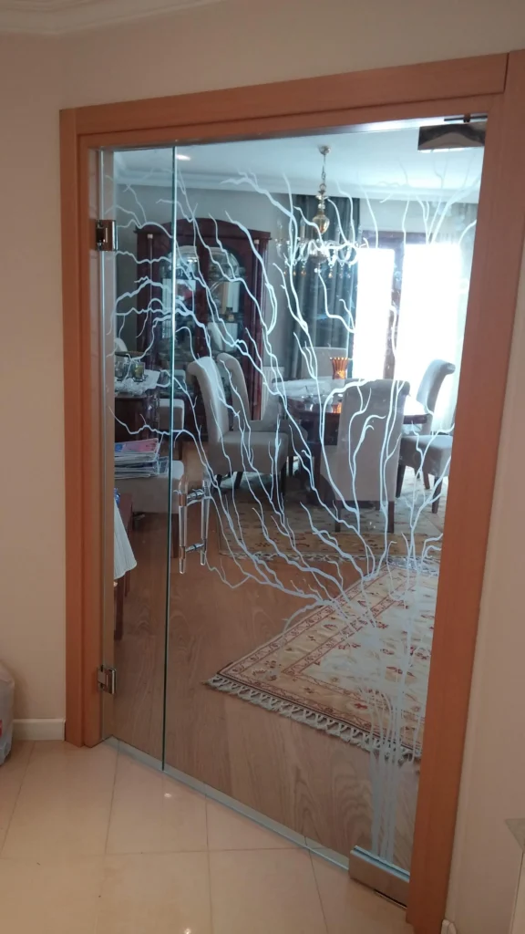 Çengelköy desenli cam kapı modelleri - Garant Cam