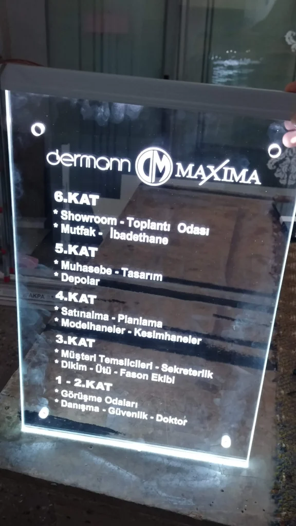 İstanbul  ışıklı cam tabela fiyatları -Garant Cam